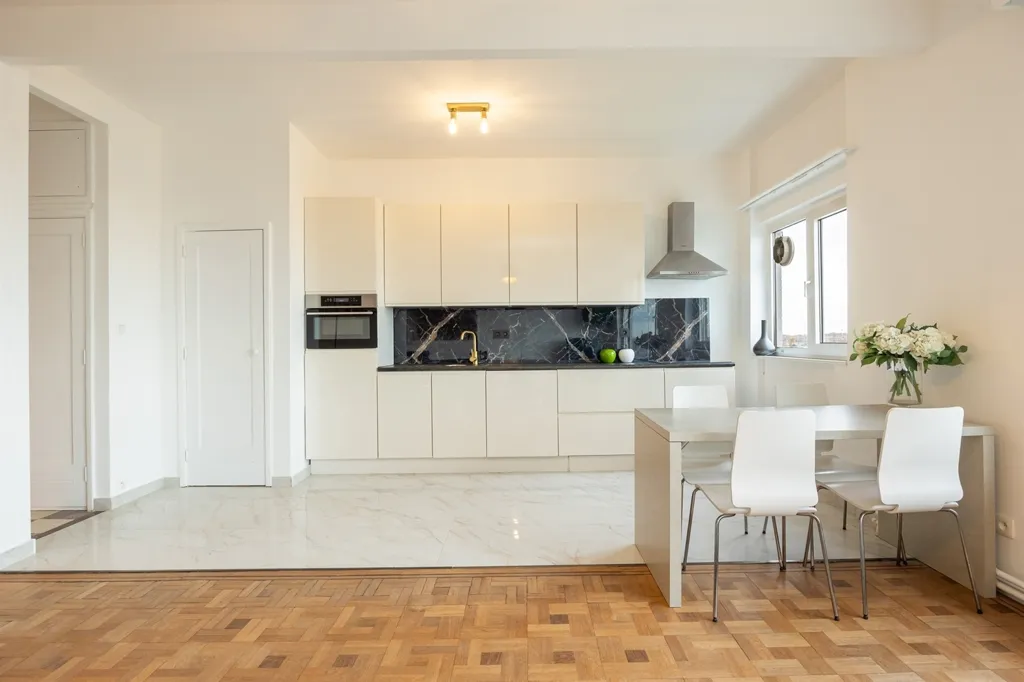 Kitchen - Renovated Apartment with Views in Antwerp