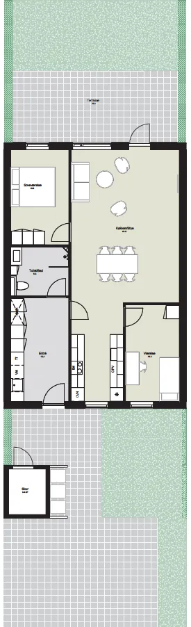 Plan - Spacious Terraced House with Terrace in 2026