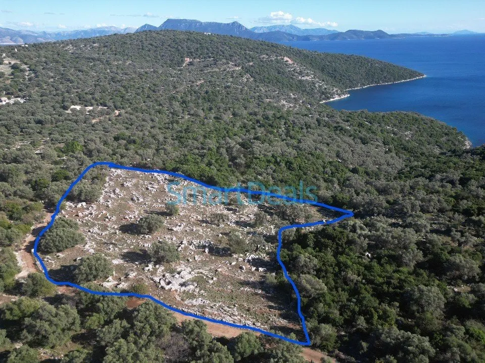 Vue aérienne - Plot with Panoramic Views in Meganisi, Ionian
