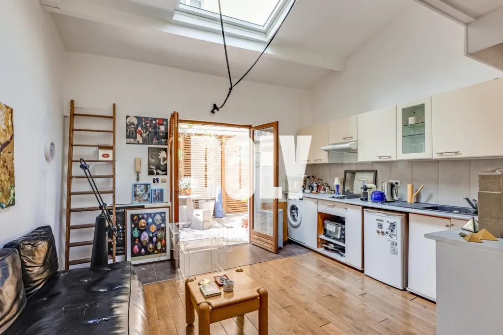 Köök - Loft with Terrace in Paris 11th