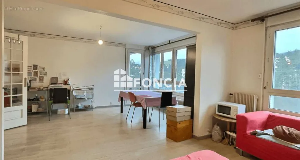 Séjour - Apartment with Garden in Saint-Étienne