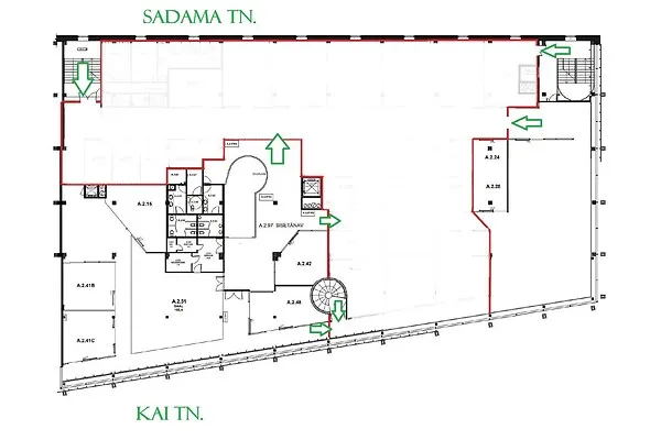 Plan - Commercial Space with Sea View in Tallinn Centre