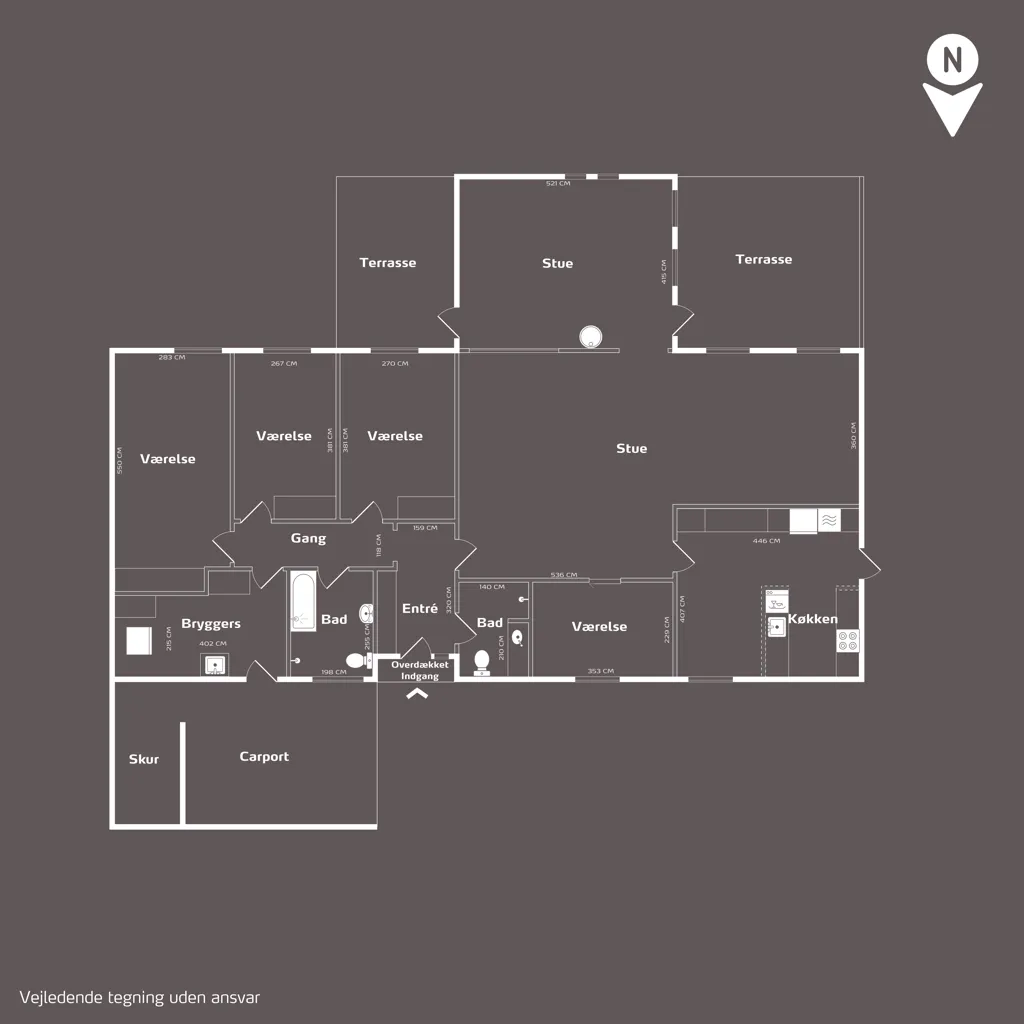 Plan - Gulstens Villa in Hørsholm