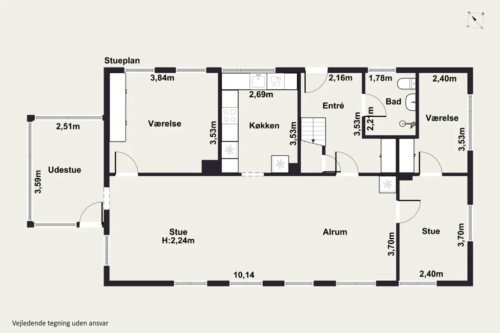 Maison 8 pièces à Allinge