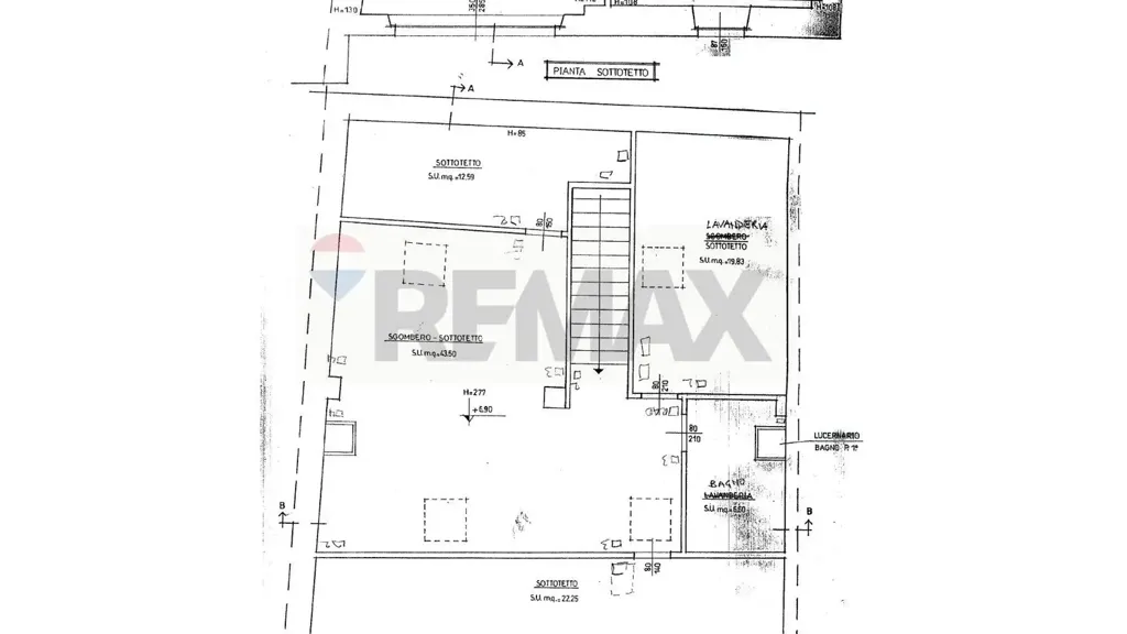 Plan - Historic Apartment with Multiple Levels in Brescia