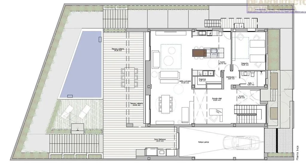 Plan - Chalet with Pool in Turís