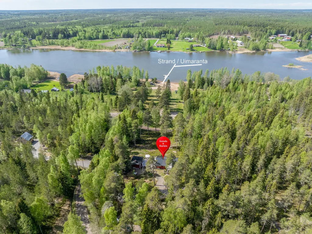 Aerial - Cottage with Sauna in Österhankmo