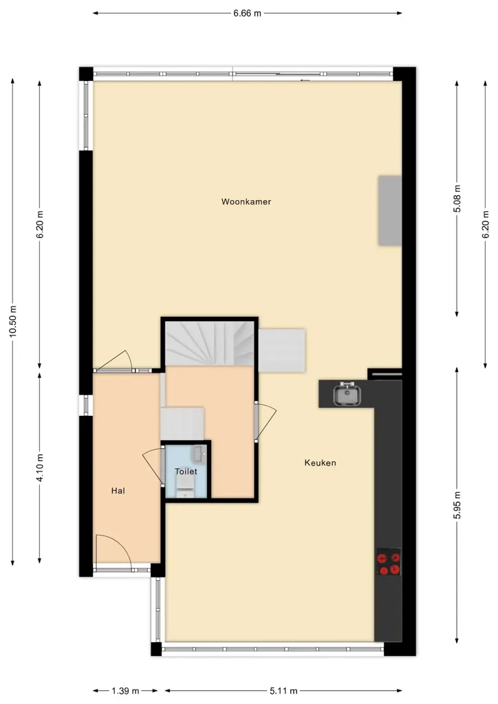 Plan - Waterfront 2-Under-1-Cap Villa in Rokkeveen Zuid