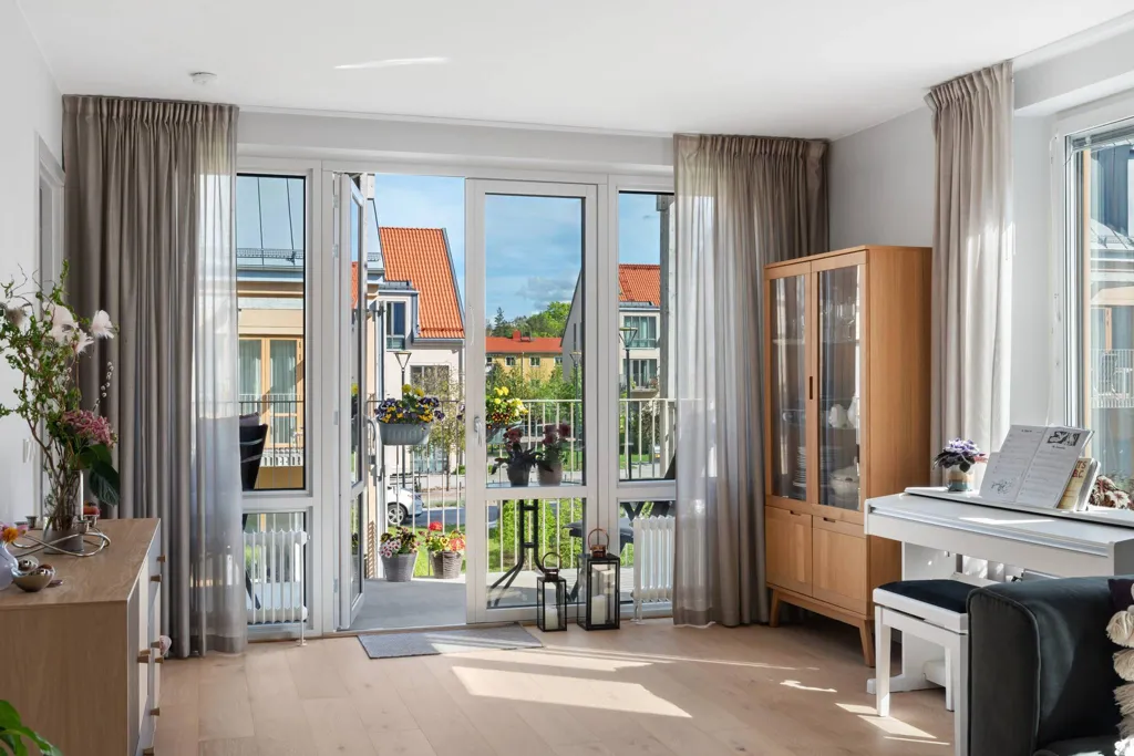 Séjour - Modern Flat with Slottspark View in Djursholm