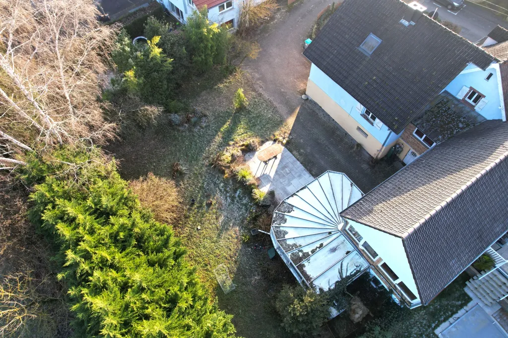 Vue aérienne - Maison d'Architecte avec Véranda à Soultz-sous-Forêts