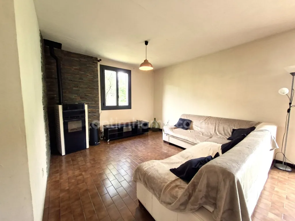 Living Room - Villa with Mountain View and Terrace in Barreme