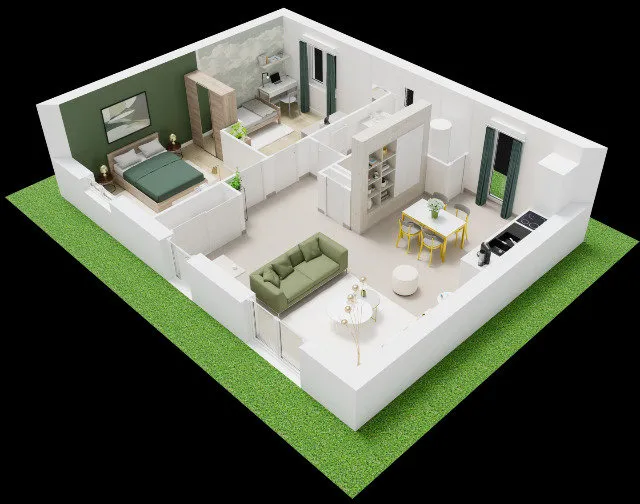 Plaan - New House with Garden in Olonzac