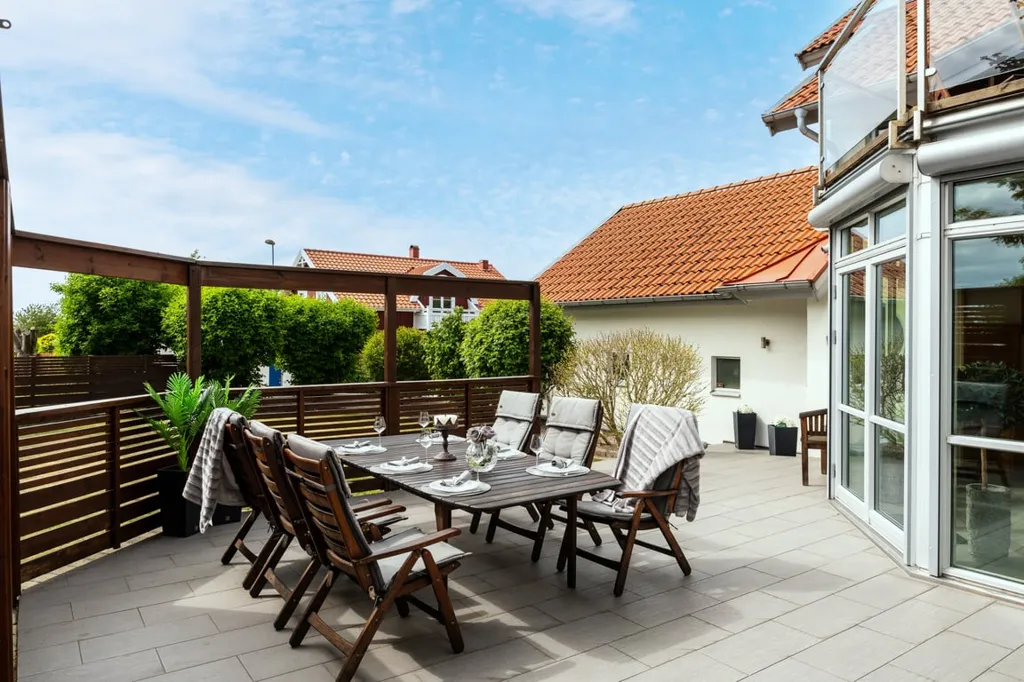 Terrasse - Architectural Villa with Sea View in Södra Näs