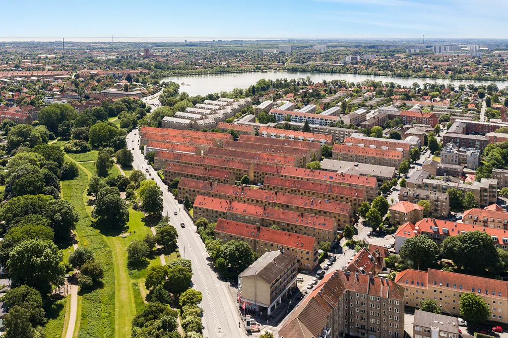 Vue aérienne - 2-Bed Apartment with Terrace in Vanløse