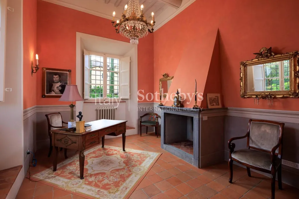 Salle à manger - 16th-Century Villa with Wellness Area near Lucca