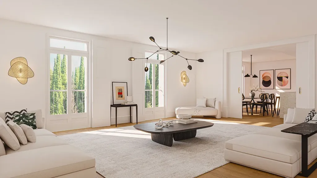 Séjour - New Build Apartment with Pool in Intendente, Lisbon