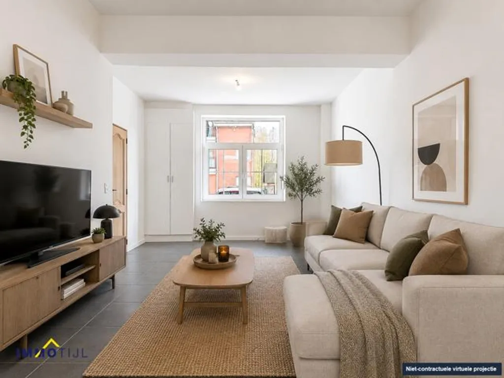 Living Room - Modernised House with Garden in Aalst