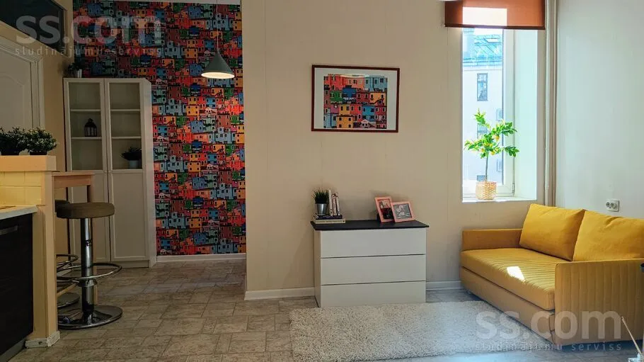 Soggiorno - 1 Bedroom Apartment with Courtyard View in Riga Centre