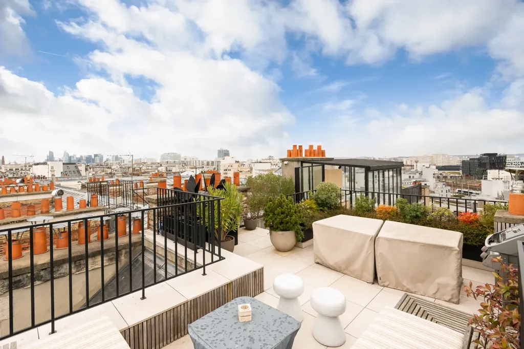 Terrasse - Penthouse Art Déco avec Terrasses à Paris 17ème