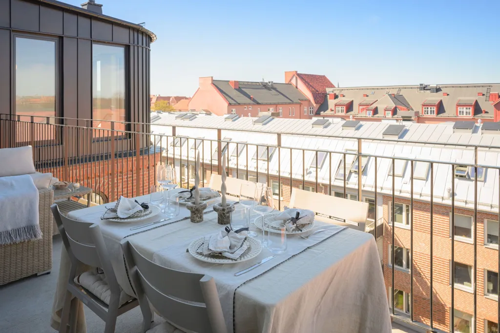 Balcon - Penthouse with Skyline View in Malmö
