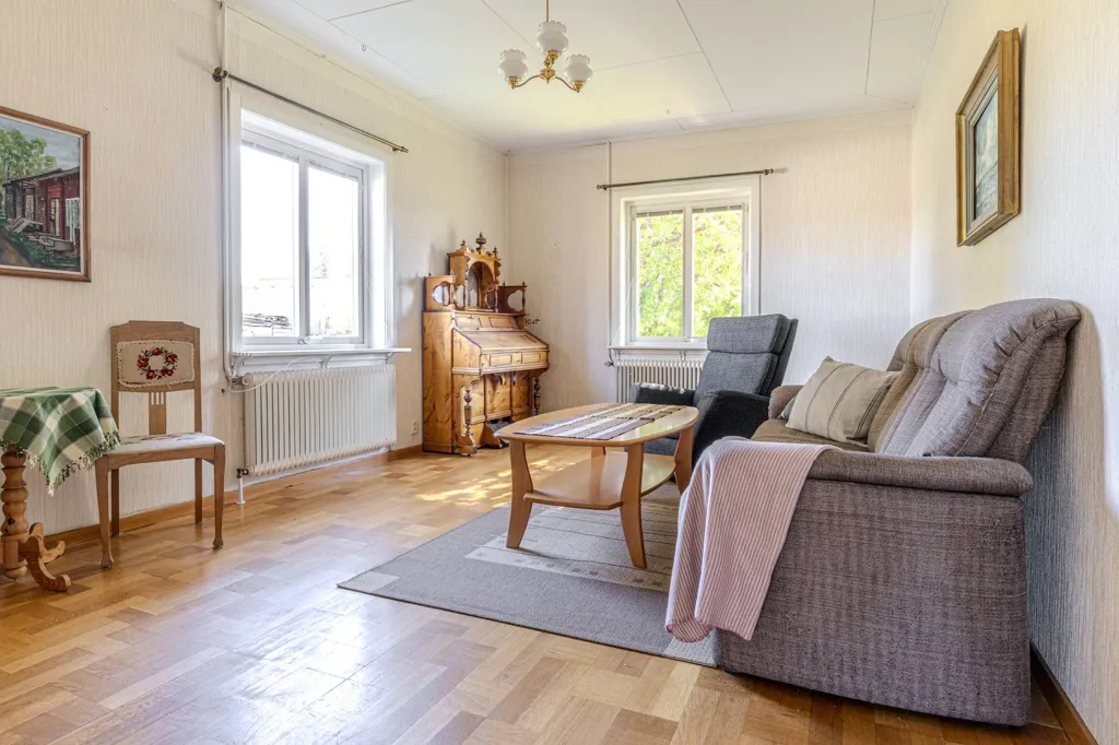 Séjour - Villa with Garden in Ostvik