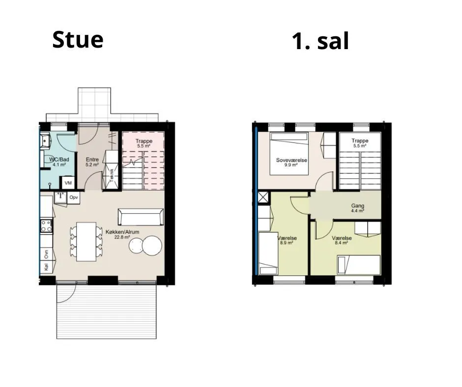 Modern Rowhouse with Garden in Overlund