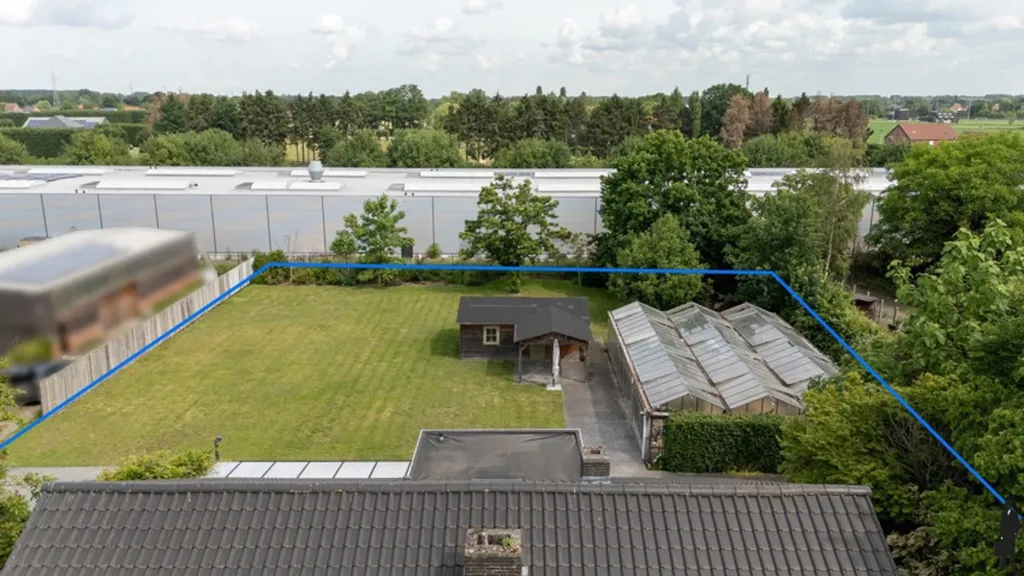 Vue aérienne - Villa split-level avec jardin à Wommelgem