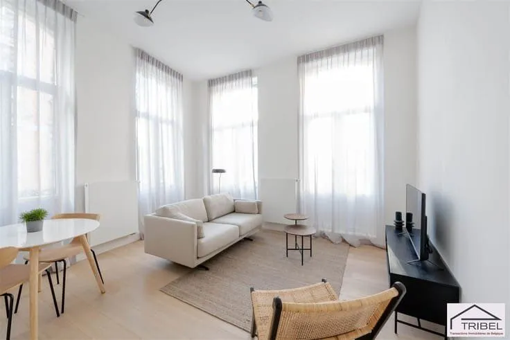 Séjour - Appartement Central à Bruxelles