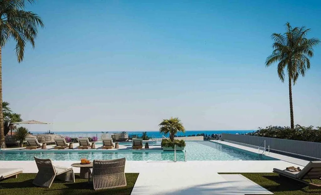 Piscine - Penthouse with Pool in Mijas Costa