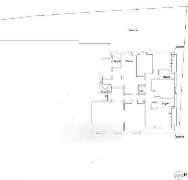 Plan - Luxury Apartment with Garden in Genoa