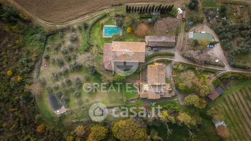 Vista aerea - Rustic Casale with Pool on Chiantigiana Road
