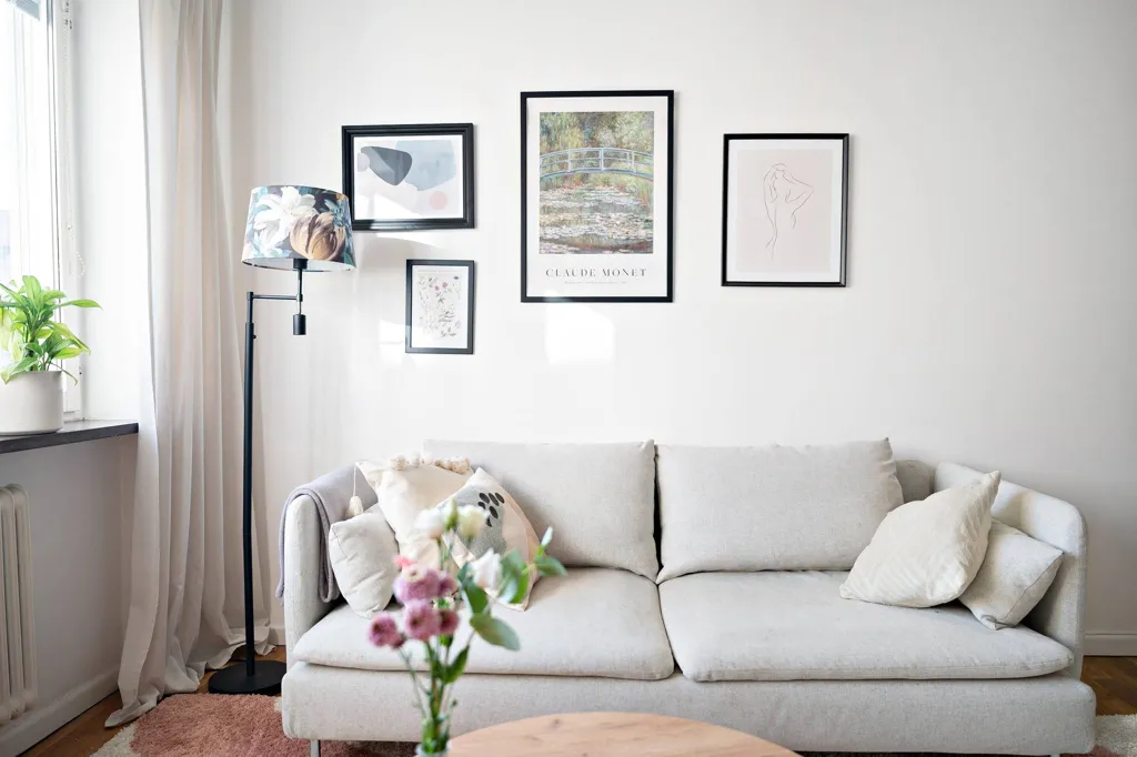 Living Room - Studio Flat with Garden in Stockholm