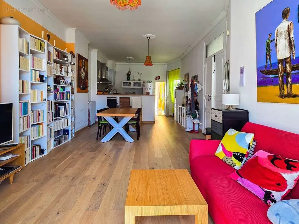 Living Room - Haussmannian Apartment with Balcony in Town Centre