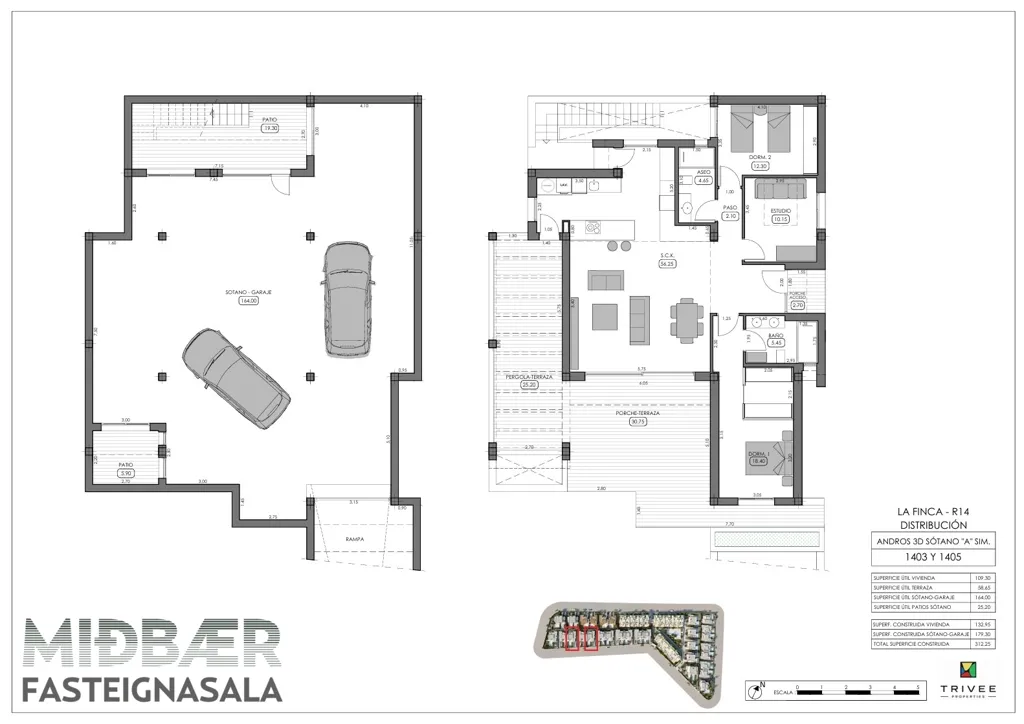 4-toaline maja asukohas Spánn