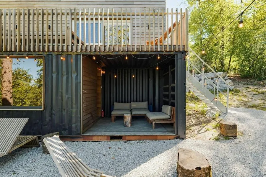 Terrace - New Villa with Sauna in Beauraing