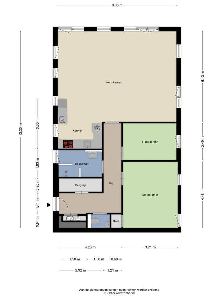 3-toaline korter asukohas Rotterdam