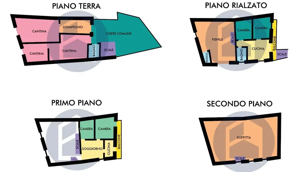 Floor Plan - Terraced House with Potential in Niardo