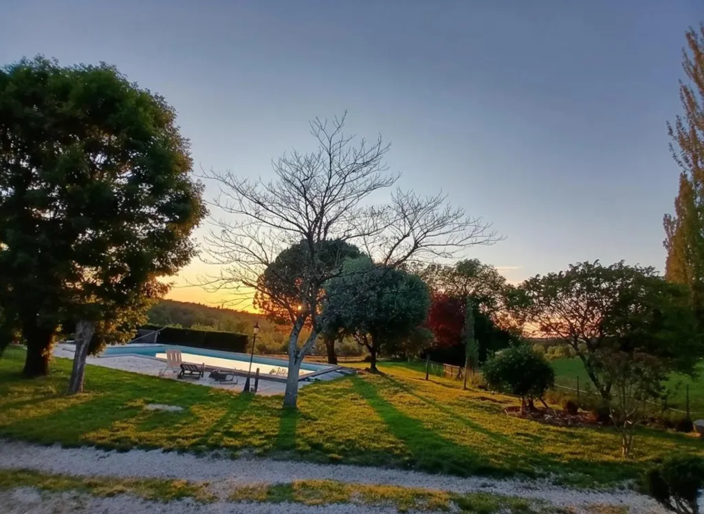 Jardin - Maison en Pierre avec Piscine à Gageac-et-Rouillac