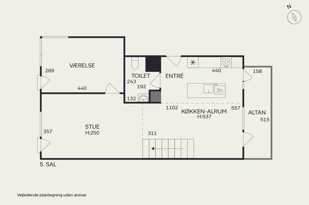 Grundriss - Apartment with Balcony in Copenhagen N