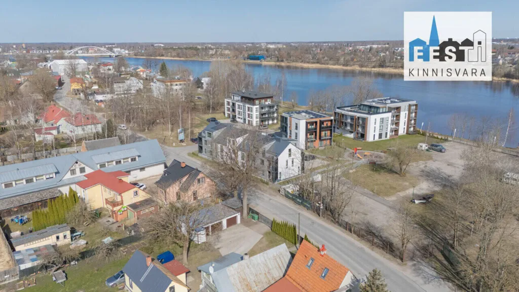 Vue aérienne - Apartment with River View in Pärnu Centre