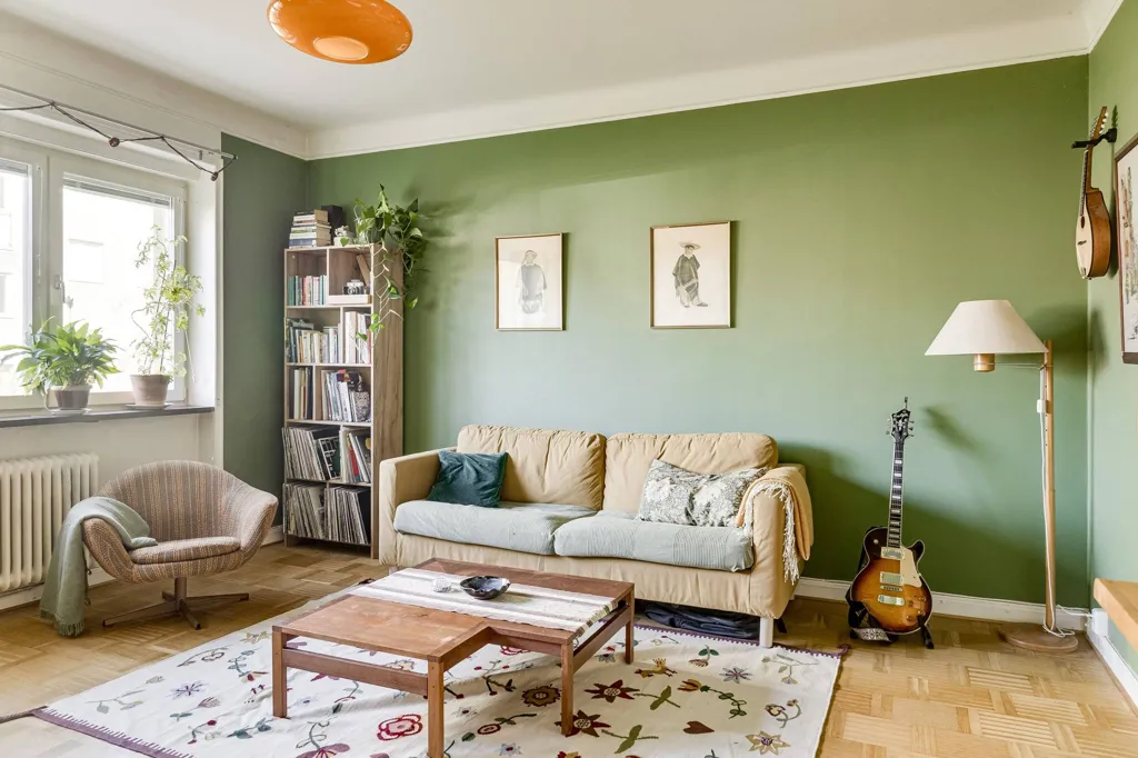 Soggiorno - Open-Plan 2-Bedroom with 1930s Charm in Malmö