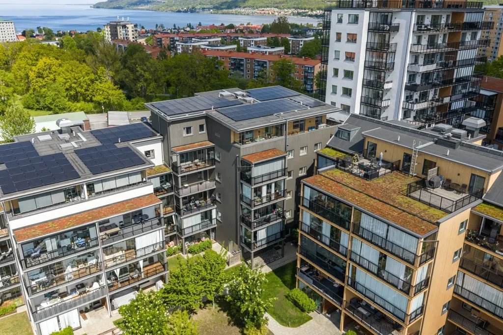 Vista aerea - Modern Studio with Balcony in Jönköping