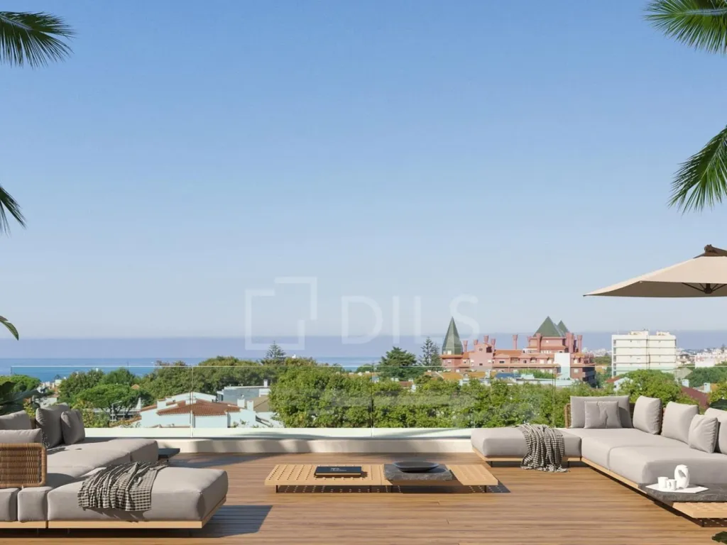 Terrace - T4 Apartment with Terrace in Parede, Cascais