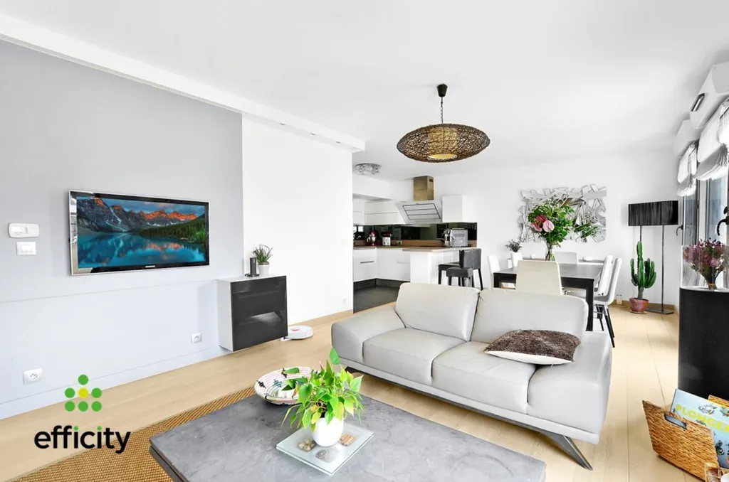 Séjour - Appartement Familial avec Terrasses à Ermont