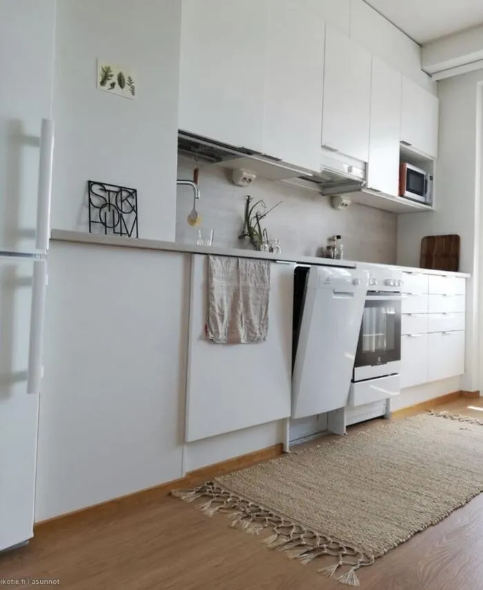 Köök - Modern Studio with Balcony in Tampere