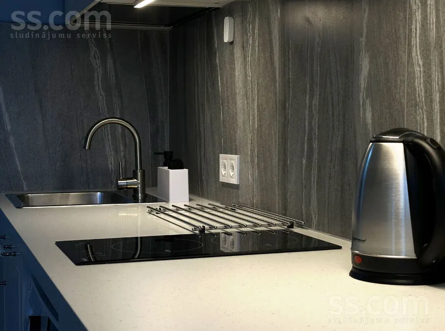 Cucina - One-Bedroom Flat with Balcony in Purvciems