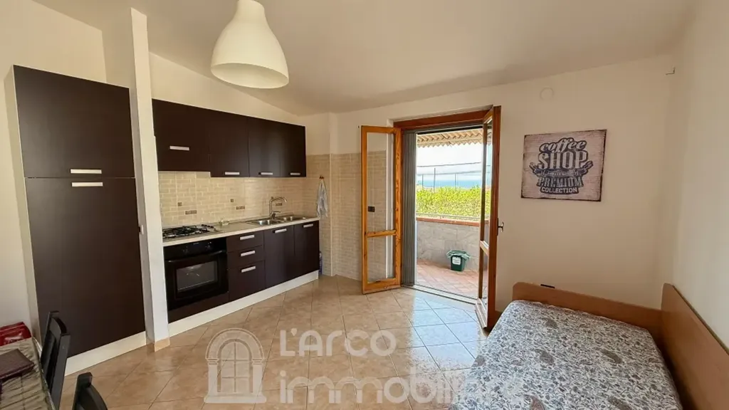 Köök - Terrace Apartment with Sea View in Scalea
