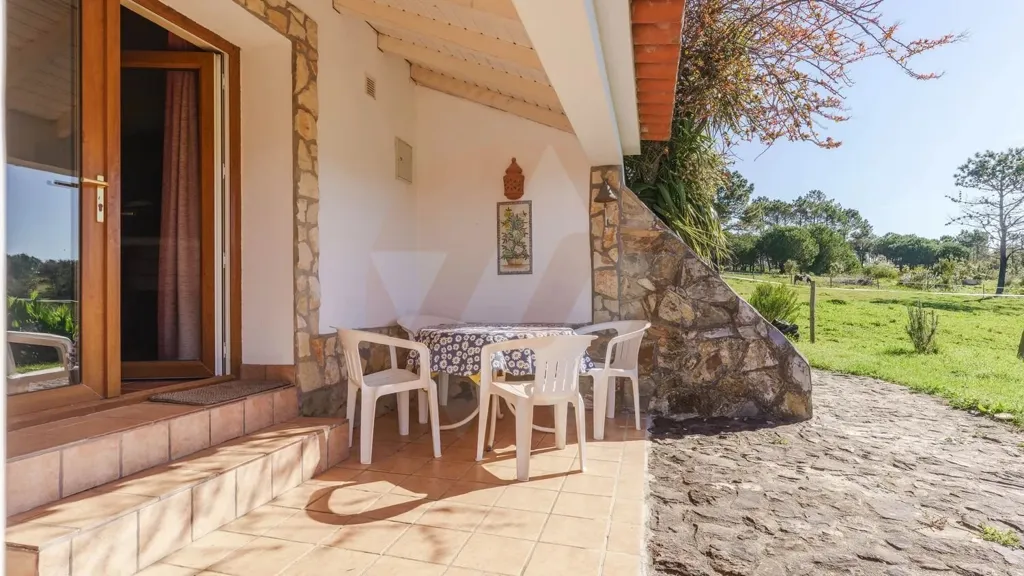Terrasse - Equestrian Villa with Water View in Beja District