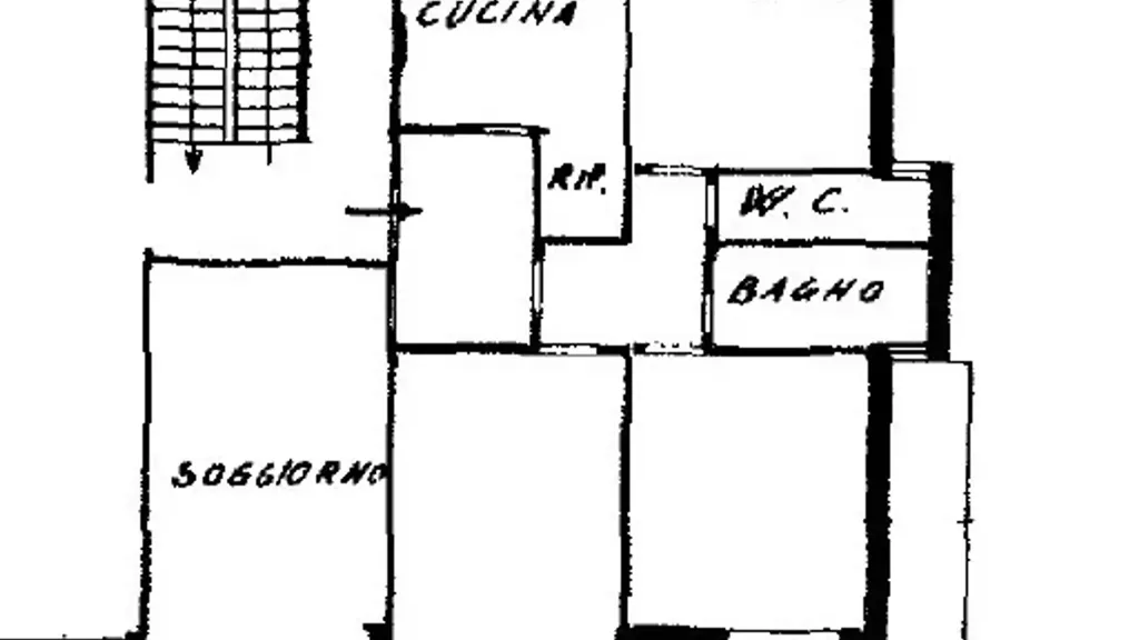Plan - 6-Bedroom Apartment with Garden View in Florence