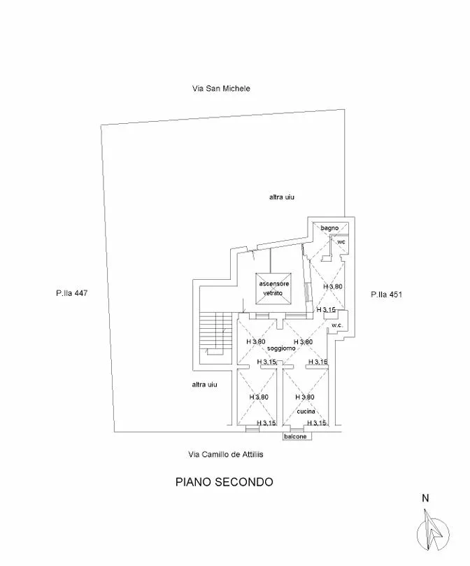 Plaan - Rearranged Apartment with Balcony in Chieti